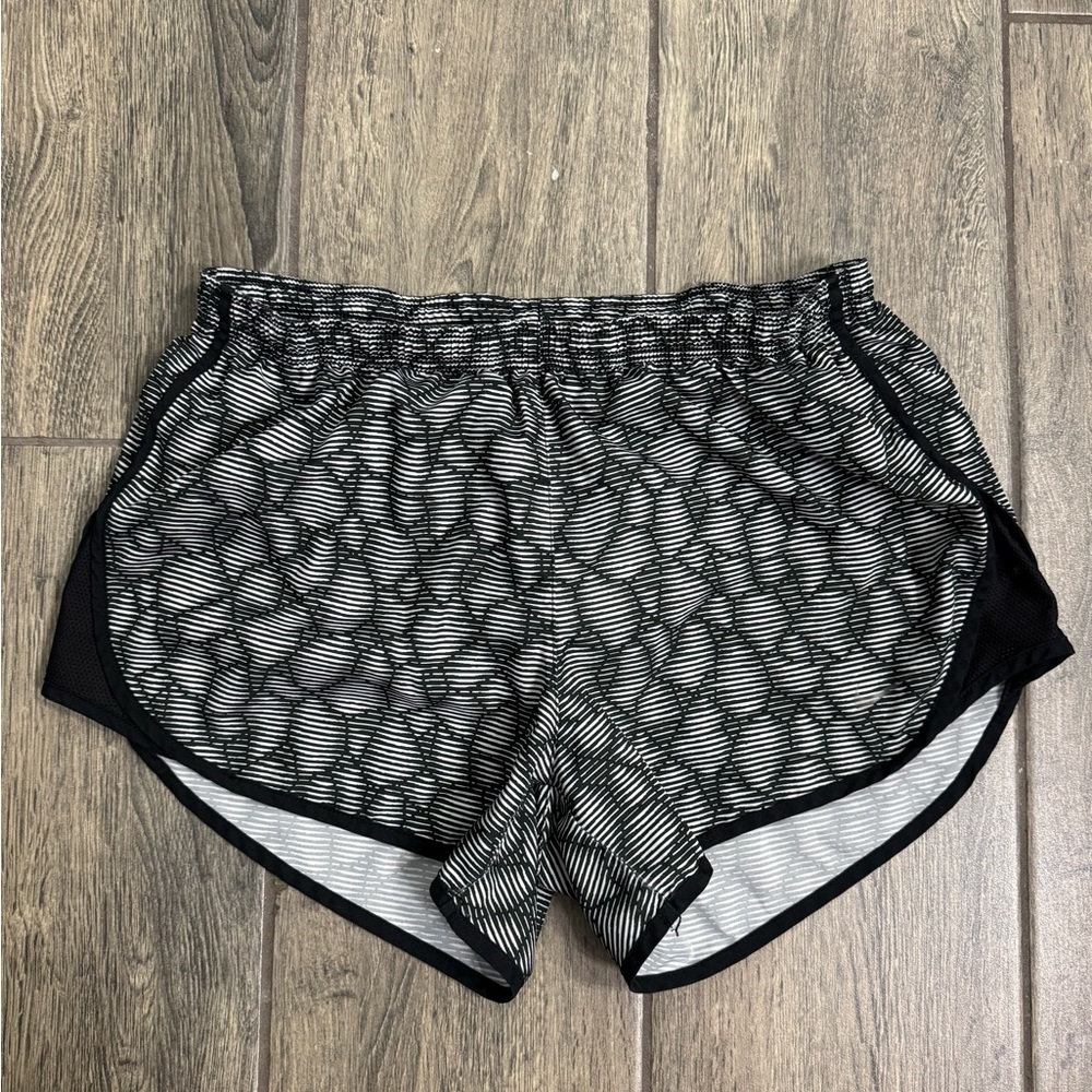 Nike Women's Dri Fit Running Shorts Black and Gray Size S